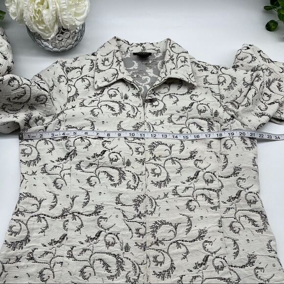 Tara Ryan Textured Light Zip Up Jacket LARGE - Picture 7 of 10